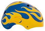 Blue Flame Target Helmets Full Graphic