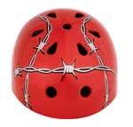 Red Barb Wire Target Helmets Full Graphic