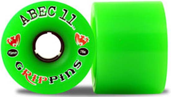 Abec 11 Longboard Wheels - Grippins - 70mm, 78A